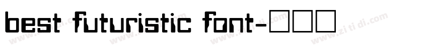 best futuristic font字体转换